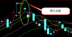 三根K线组合分析之两只乌鸦